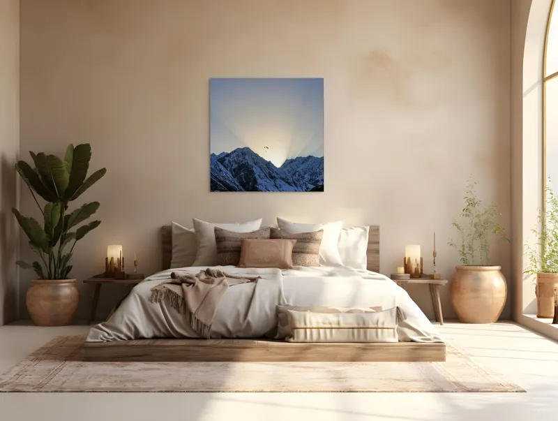 Tablou Canvas pe temă de natură și lumină, 100 x 100 cm – poza 4