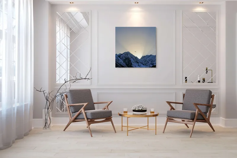 Tablou Canvas pe temă de natură și lumină, 100 x 100 cm – poza 7