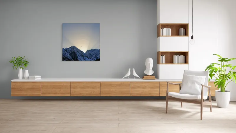 Tablou Canvas pe temă de natură și lumină, 100 x 100 cm – poza 8
