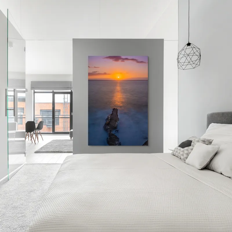 Tablou Canvas Răsărit Peste Ocean Multicolor - Decor Artistic, 100 x 150 cm – poza 5