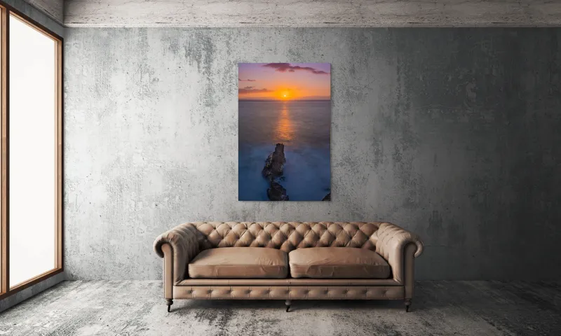 Tablou Canvas Răsărit Peste Ocean Multicolor - Decor Artistic, 100 x 150 cm – poza 6