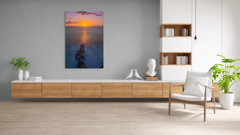 Tablou Canvas Răsărit Peste Ocean Multicolor - Decor Artistic, 100 x 150 cm – poza 8