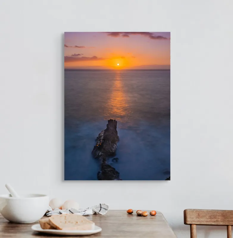 Tablou Canvas Răsărit Peste Ocean Multicolor - Decor Artistic, 50 x 70 cm – poza 3