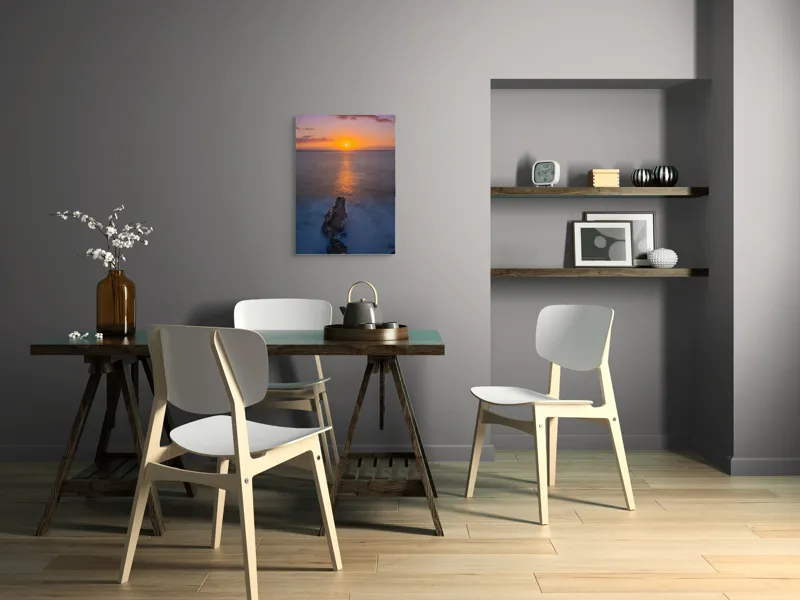 Tablou Canvas Răsărit Peste Ocean Multicolor - Decor Artistic, 50 x 70 cm – poza 5