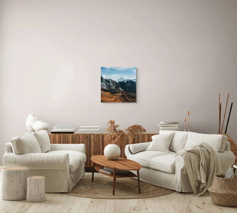 Tablou Canvas Peisaj Montan Multicolor, 50 x 50 cm – poza 7