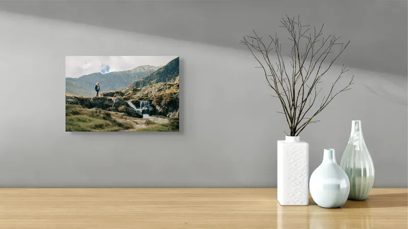Tablou Canvas, "Drumeție pe stâncile înalte", 39 x 26 cm – poza 8