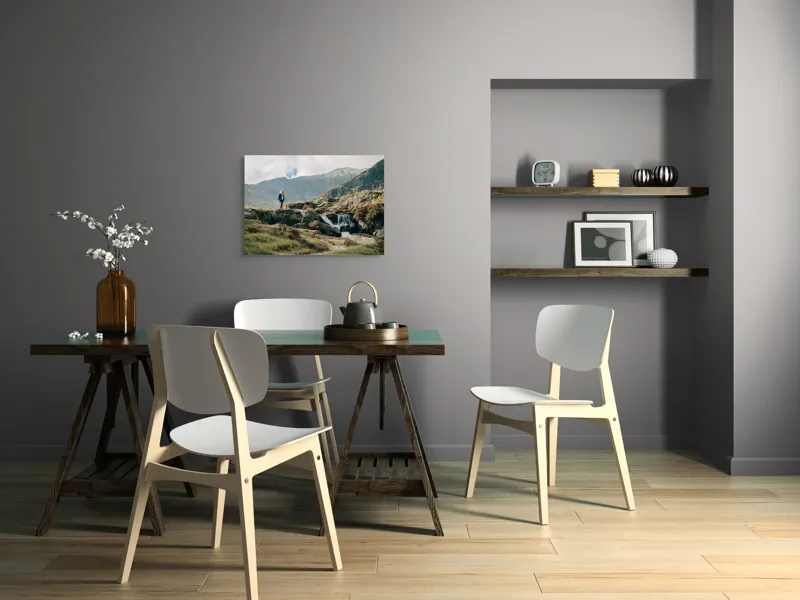 Tablou Canvas, "Drumeție pe stâncile înalte", 70 x 50 cm – poza 5