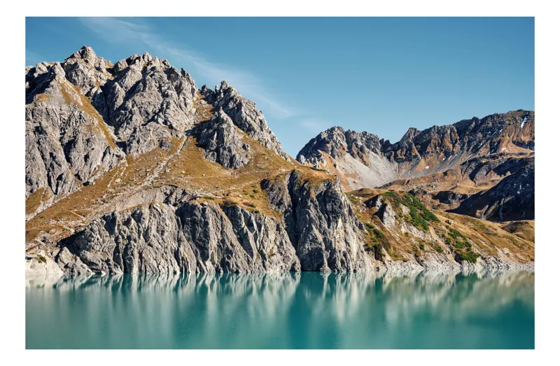 Tablou Canvas Reflecții Montane într-un Lac Cristalin Natură și Tranquilitate, 150 x 100 cm