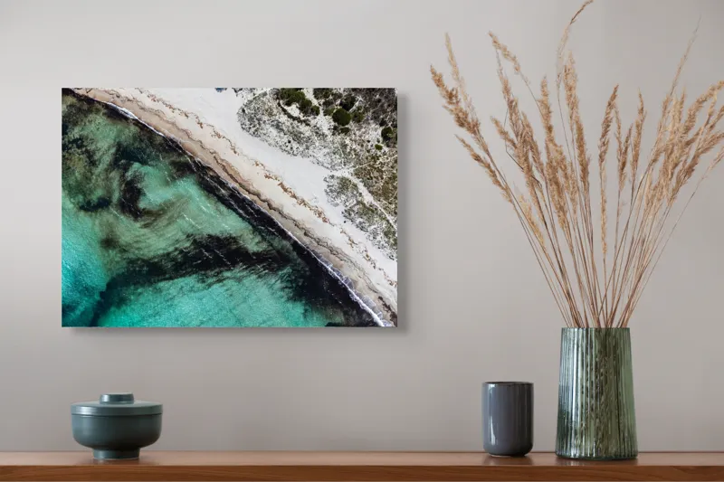 Tablou Canvas pe tema Unda mării și nisipului sălbatic, 54 x 39 cm – poza 4