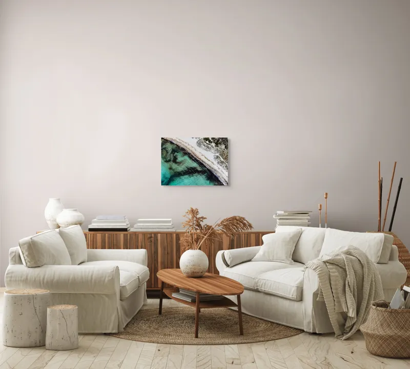 Tablou Canvas pe tema Unda mării și nisipului sălbatic, 54 x 39 cm – poza 5