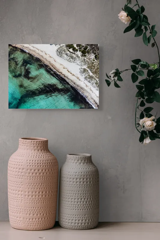 Tablou Canvas pe tema Unda mării și nisipului sălbatic, 54 x 39 cm – poza 8