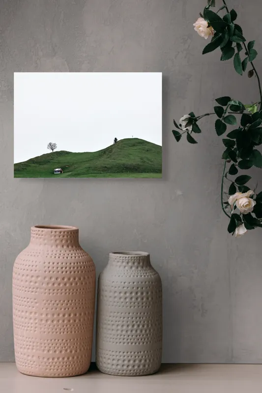 Tablou Canvas Colina Singuratică a Liniștii Verzi, 54 x 39 cm – poza 8