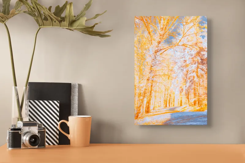 Tablou Canvas pe teme de toamnă și natură, 26 x 39 cm – poza 3