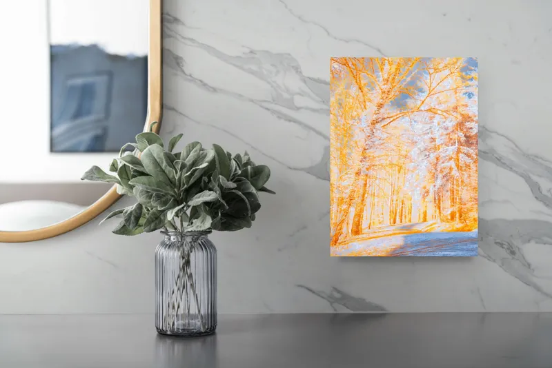 Tablou Canvas pe teme de toamnă și natură, 26 x 39 cm – poza 4