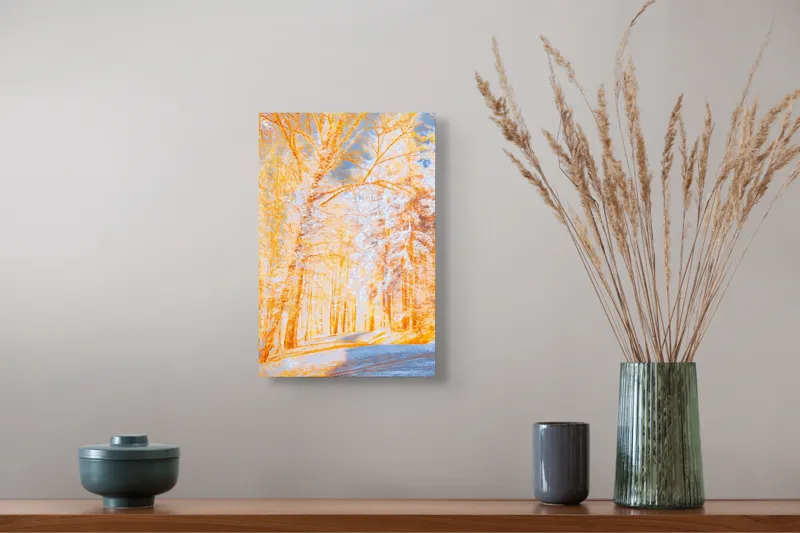Tablou Canvas pe teme de toamnă și natură, 26 x 39 cm – poza 5