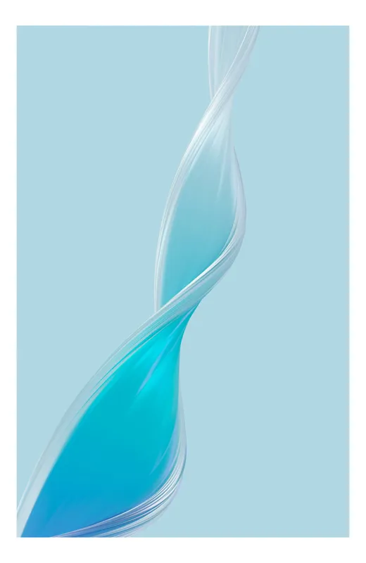 Tablou Canvas Silueta Unduitoare în Azuriu Diafan, 50 x 90 cm