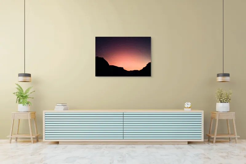Tablou Canvas Răsărit de vis printre stele, 100 x 70 cm – poza 4
