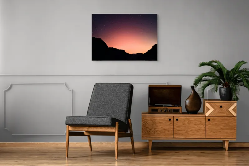 Tablou Canvas Răsărit de vis printre stele, 100 x 70 cm – poza 8