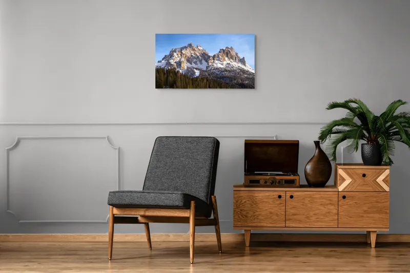 Tablou Canvas Vârfuri Majestuoase în Lumina Aurora, 90 x 50 cm – poza 6