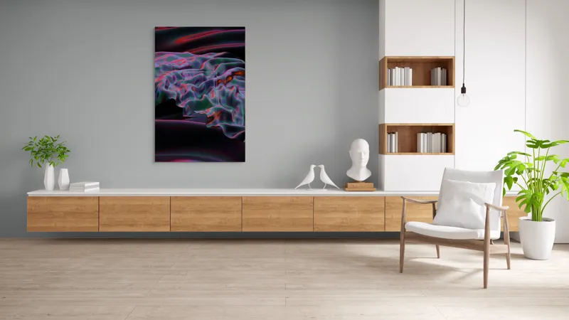 Tablou Canvas Fluxuri Cromatice în Noaptea Eternă, 100 x 150 cm – poza 8