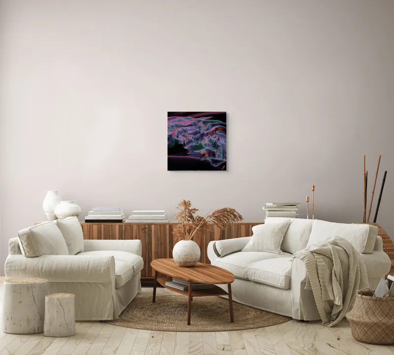 Tablou Canvas Fluxuri Cromatice în Noaptea Eternă, 50 x 50 cm – poza 7