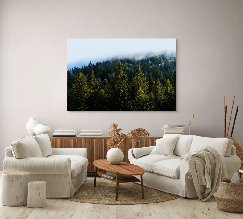 Tablou Canvas Pădurea viselor de smarald veșnic, 150 x 100 cm – poza 3