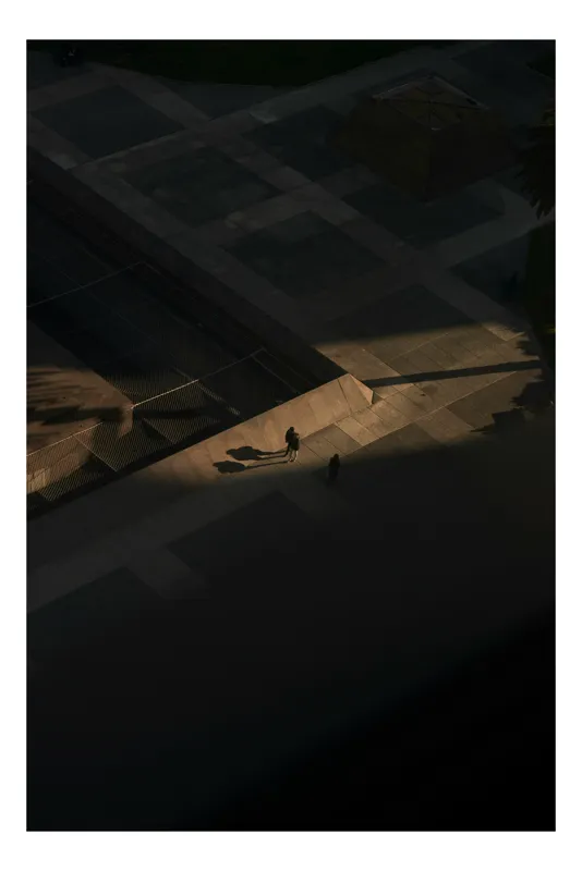 Tablou Canvas, "Umbra singurătății în lumina amurgului", 100 x 100 cm
