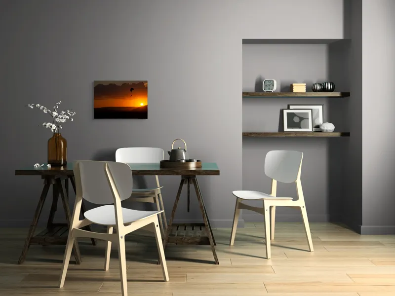 Tablou Canvas Peisaj Aventură Zbor Solitar Amurg Calm, 54 x 39 cm – poza 6