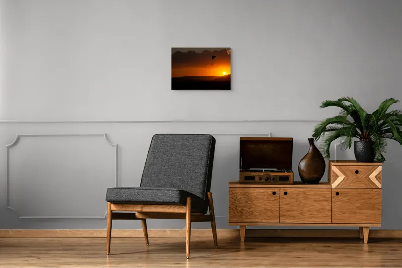 Tablou Canvas Peisaj Aventură Zbor Solitar Amurg Calm, 54 x 39 cm – poza 7
