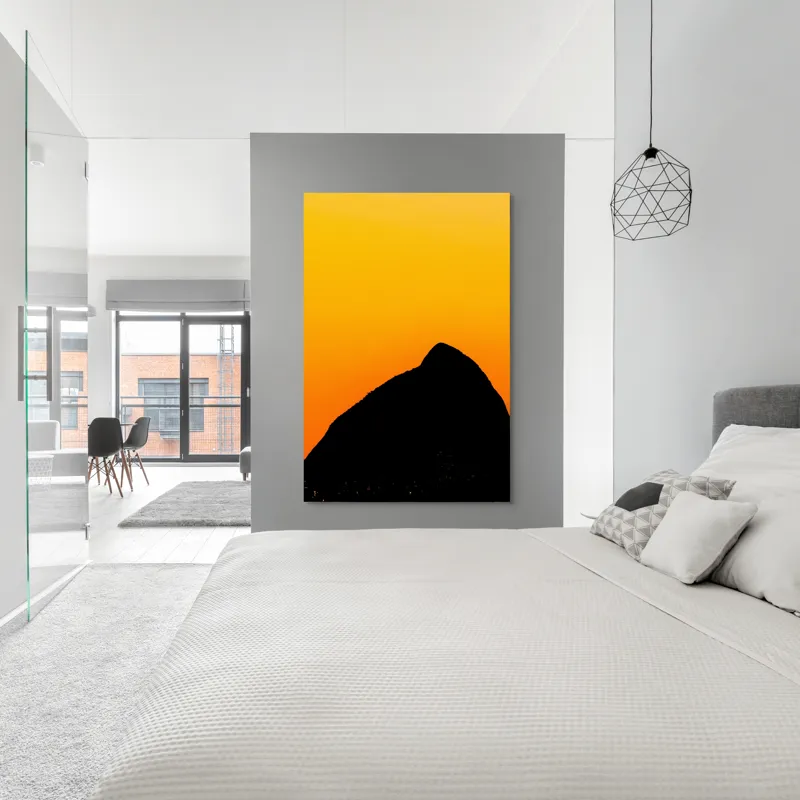 Tablou Canvas Profil Muntelui sub Cerul Incandescent, 100 x 150 cm – poza 5