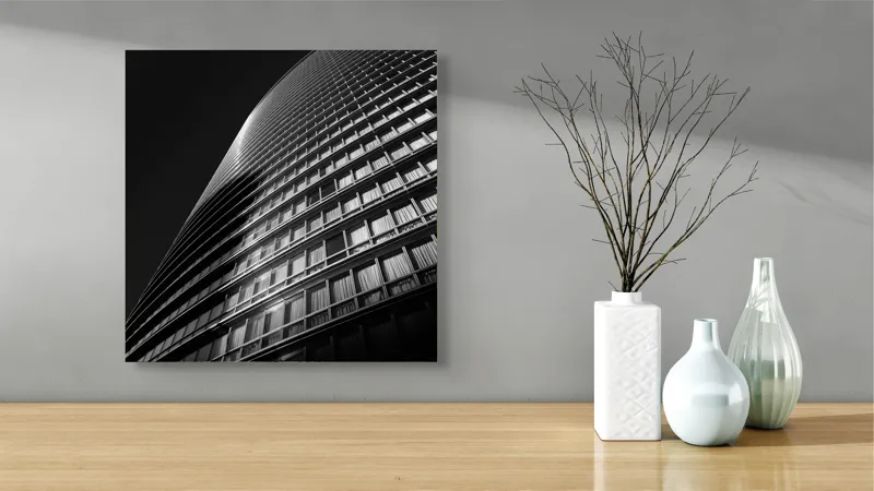 Tablou Canvas cu Design Vertical Modern pentru Spații Interioare, 50 x 50 cm – poza 3