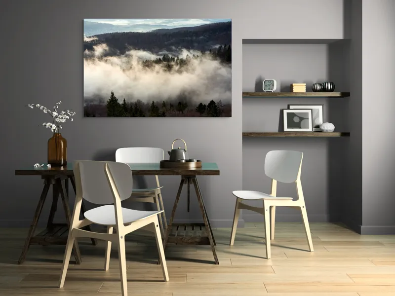 Tablou Canvas, "Misterul Norilor Peste Pădurea Adormită", 150 x 100 cm – poza 5