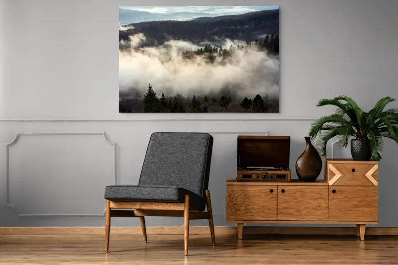 Tablou Canvas, "Misterul Norilor Peste Pădurea Adormită", 150 x 100 cm – poza 8
