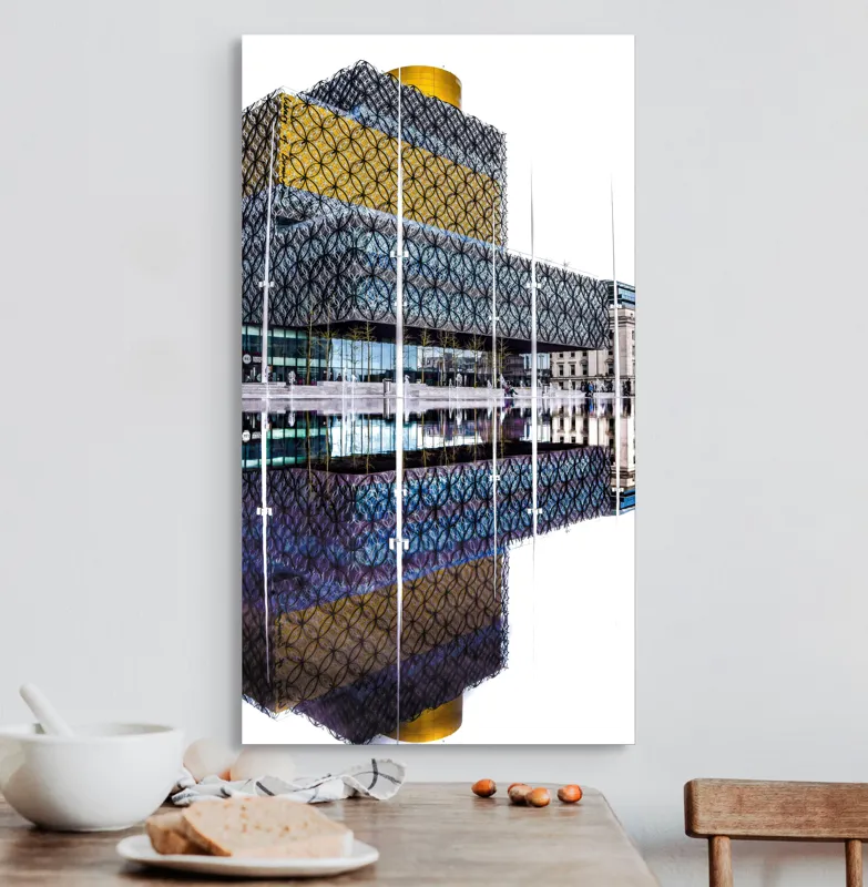 Tablou Canvas Reflecții Arhitecturale în Oglinda Timului, 50 x 90 cm – poza 3