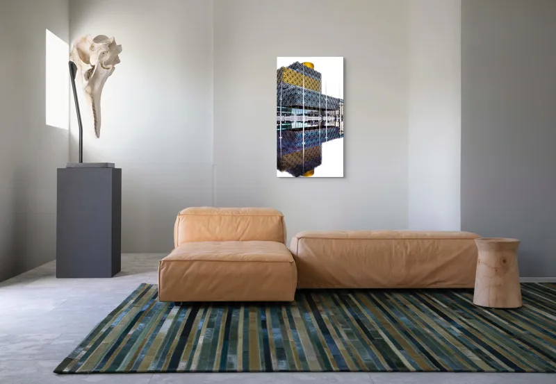 Tablou Canvas Reflecții Arhitecturale în Oglinda Timului, 50 x 90 cm – poza 5