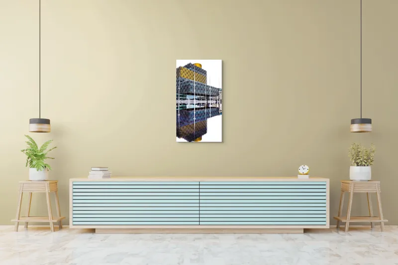 Tablou Canvas Reflecții Arhitecturale în Oglinda Timului, 50 x 90 cm – poza 6
