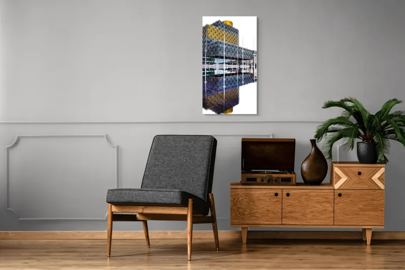 Tablou Canvas Reflecții Arhitecturale în Oglinda Timului, 50 x 90 cm – poza 8