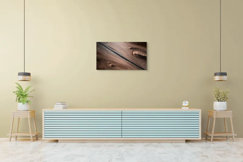 Tablou Canvas Peisaj Deșert Ariditate Linie Sinuoazitate Textură, 90 x 50 cm – poza 5