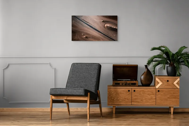 Tablou Canvas Peisaj Deșert Ariditate Linie Sinuoazitate Textură, 90 x 50 cm – poza 6