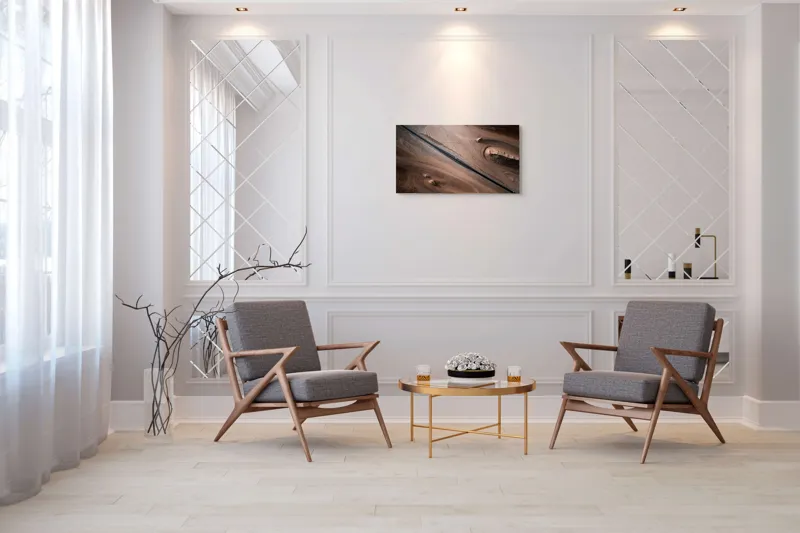 Tablou Canvas Peisaj Deșert Ariditate Linie Sinuoazitate Textură, 90 x 50 cm – poza 7