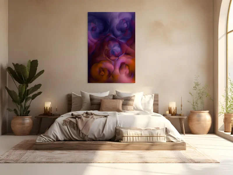 Tablou Canvas, "Dansul culorilor în vârtejuri eterice", 100 x 150 cm – poza 3