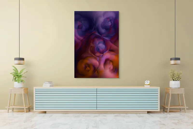 Tablou Canvas, "Dansul culorilor în vârtejuri eterice", 100 x 150 cm – poza 4