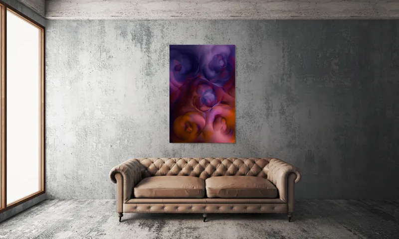 Tablou Canvas, "Dansul culorilor în vârtejuri eterice", 100 x 150 cm – poza 6