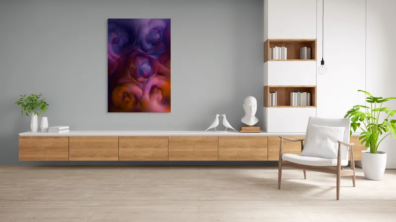 Tablou Canvas, "Dansul culorilor în vârtejuri eterice", 100 x 150 cm – poza 8