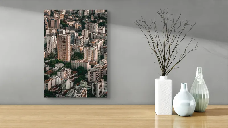 Tablou Canvas Arhitectură Oraș Aglomerat Modernitate Beton, 39 x 54 cm – poza 4