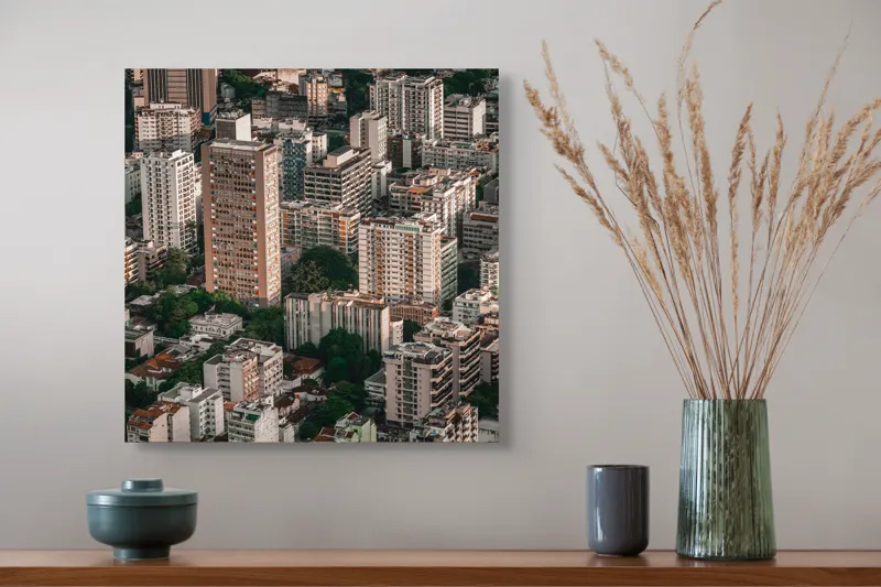 Tablou Canvas Arhitectură Oraș Aglomerat Modernitate Beton, 50 x 50 cm – poza 4