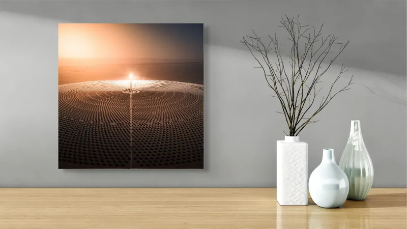 Tablou Canvas Dansul Luminilor în Deșertul Timpului, 50 x 50 cm – poza 3