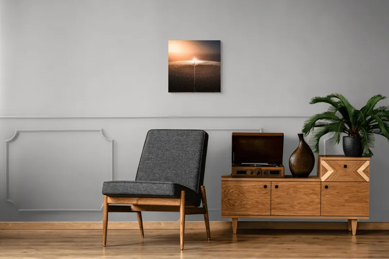 Tablou Canvas Dansul Luminilor în Deșertul Timpului, 50 x 50 cm – poza 6