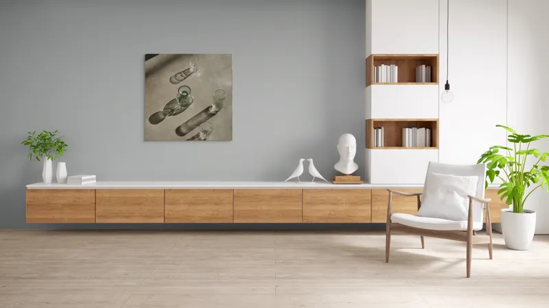 Tablou Canvas, "Umbrele cercului și ale liniilor", 100 x 100 cm – poza 8