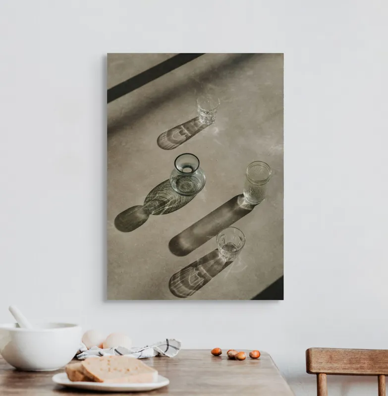 Tablou Canvas, "Umbrele cercului și ale liniilor", 50 x 70 cm – poza 3
